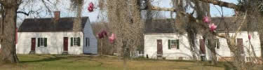 Slave cabins at Melrose: park staff photo